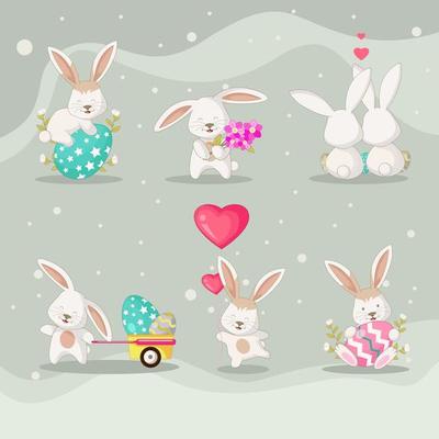 Easter Rabbit Character Collection