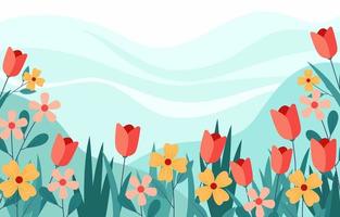 Row Of Flowers Vector Art, Icons, and Graphics for Free Download