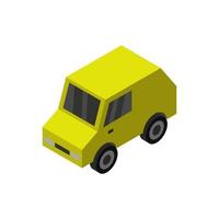 Isometric Car On White Background vector