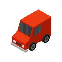 Isometric Car On White Background vector