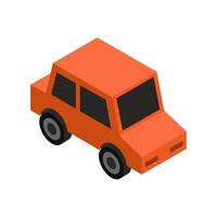 Isometric Car On White Background vector