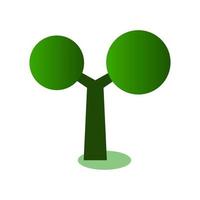 Isometric Tree On White Background vector