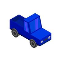 Isometric Car On White Background vector