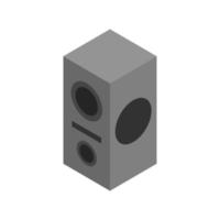 Isometric Woofer On White Background vector