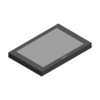 Isometric Tablet On White Background vector