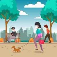 New Normal Protocol In The Park vector
