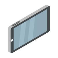 Isometric Tablet On White Background vector