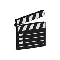 Isometric Clapperboard On White Background vector