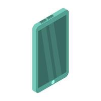 Isometric Tablet On White Background vector