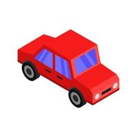 Isometric Car On White Background vector