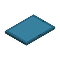 Isometric Tablet On White Background vector