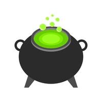 Isometric Cauldron On White Background vector