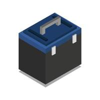 Isometric Toolbox On White Background vector