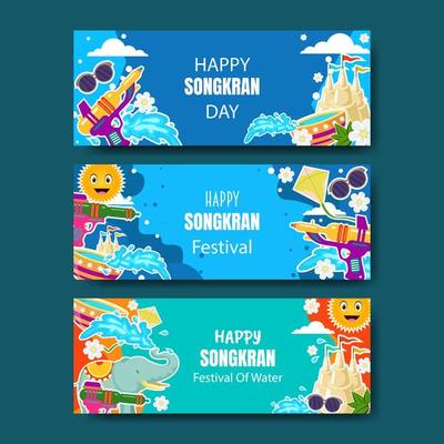 Songkran Banner Collection