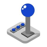 Isometric GamePad On White Background. vector