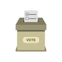 Online Voting Isometric On White Background vector