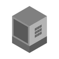 Isometric Computer On White Background vector