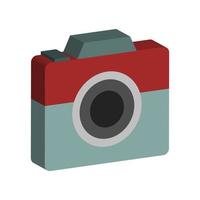Isometric Camera On White Background vector