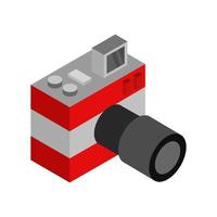 Isometric Camera On White Background vector