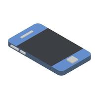 Isometric Smartphone On White Background vector