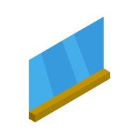 Isometric Window On White Background vector