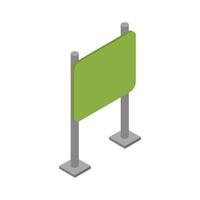 Isometric Signboard On White Background vector