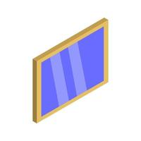 Isometric Window On White Background vector