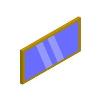 Isometric Window On White Background vector