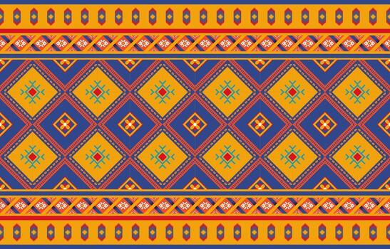 Abstract red geometric native pattern seamless vector.Repeating geometric background vector