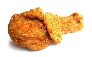 Piece of fried chicken photo