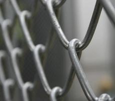 Wire fence close-up photo