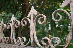 Iron fence toppers photo