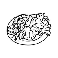 Bulgogi Icon. Doodle Hand Drawn or Outline Icon Style vector