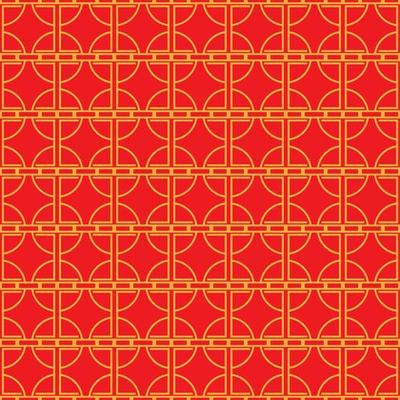 Chinese seamless pattern. Minimal China style geometric background. Vector illustration