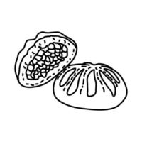 Baozi Icon. Doodle Hand Drawn or Outline Icon Style vector