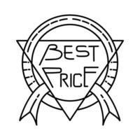 Best Price Icon. Doodle Hand Drawn or Outline Icon Style vector