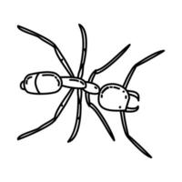 Fire Ant Icon. Doodle Hand Drawn or Outline Icon Style vector