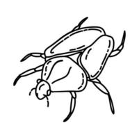 Goliath Beetles Icon. Doodle Hand Drawn or Outline Icon Style