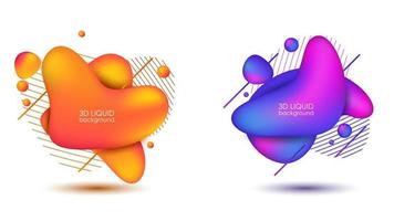 Set of abstract modern graphic elements vector