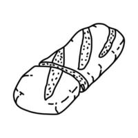 Pane Sciocco Icon. Doodle Hand Drawn or Outline Icon Style vector