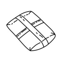 Package Icon. Doodle Hand Drawn or Outline Icon Style vector