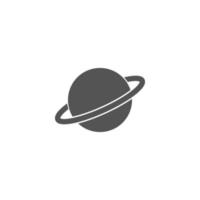 icono de vector de Saturno. glifo simple, vector plano de iconos web para ui y ux, sitio web o aplicación móvil