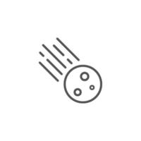 Meteor, comet vector illustration icon