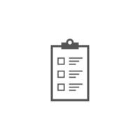 Document with check box vector illustration icon. Clipboard icon