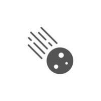 Meteor, comet vector illustration icon