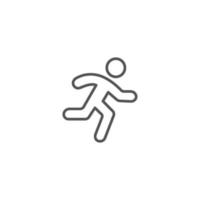 Man fast run icon, rush icon. Vector illustration on white background eps 10