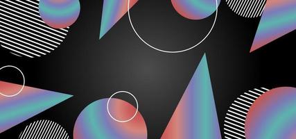 Vector abstract background with geometric shapes.