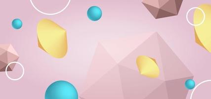 Vector abstract background with geometric shapes.