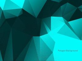 Modern blue color polygon geometric design background vector