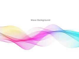 Colorful stylish Wave style modern background design vector